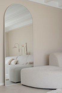 Boogspiegel 210×90cm - Mat Wit