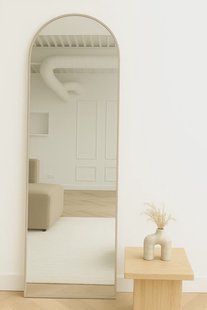 Boogspiegel 190×60 cm - Greige