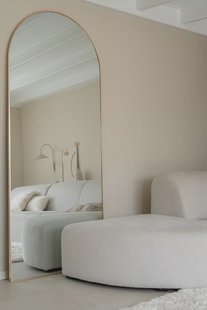 Boogspiegel 210×90cm - Zacht Goud