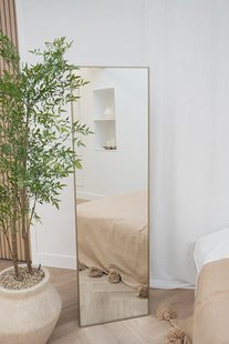 Rechthoekige spiegel 170×50 cm - Greige