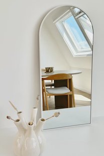 Boogspiegel 100x45 cm - Mat Wit