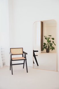 Spiegel afgeronde hoek 180x90cm - Zacht Goud