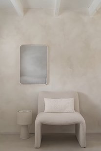 Rechthoekige spiegel 70×50 cm - Mat Wit