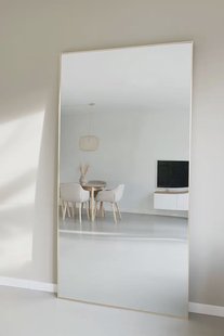 Rechthoekige spiegel 215x110 cm - Zacht Goud