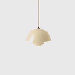 Flowerpot VP1 hanglamp, Ø 23 cm, crème &Tradition - Woonkamer - Designer - Metaal - 1 lamp