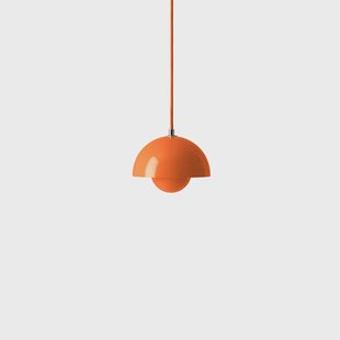 Flowerpot VP10 hanglamp, Ø 16 cm, oranje &Tradition - Woonkamer - Designer - Metaal - Met lampenkap