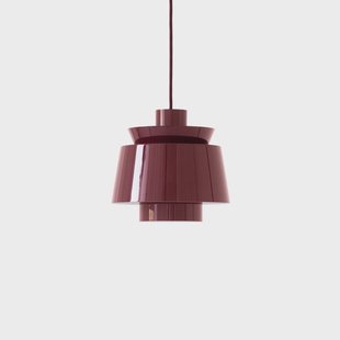 Utzon JU1 hanglamp, Ø 22 cm, donkerrood &Tradition - Woonkamer - Designer - Metaal - Met lampenkap