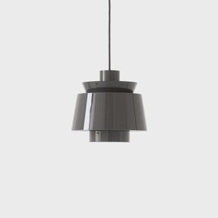 Utzon JU1 hanglamp, Ø 22 cm, steengrijs &Tradition - Woonkamer - Designer - Metaal - Met lampenkap