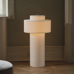 Globen Lighting vloerlamp Noah, wit, hoogte 88 cm, textiel