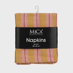 Mica Decorations servet Imke (set van 4) (40x40 cm)