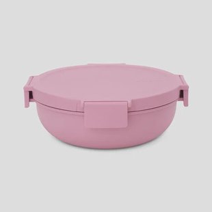 Brabantia Make & Take salade lunchkom 1,3 liter, kunststof - Lilac Pink