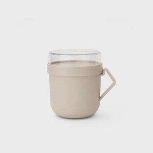 Brabantia Make & Take soepbeker 0,6 liter, kunststof - Soft Beige