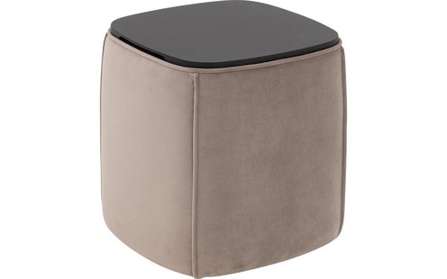 Goossens Nachtkastje Milano, 45 cm b x 45 cm h x 45 cm d met oplegblad hout