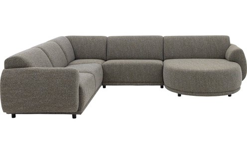 Goossens Bank Benk groen, stof, 2,5-zits,