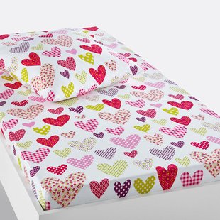 Hoeslaken in zuiver katoen, Coeur Liberté