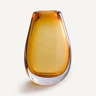 Handgeblazen glazen vaas, H26,5 cm, Myra