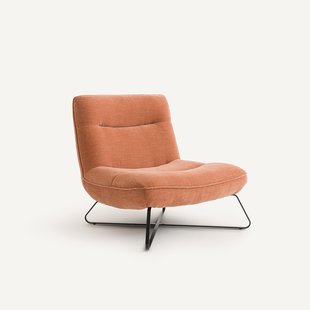 Fauteuil in fluwelen stof, HELMA