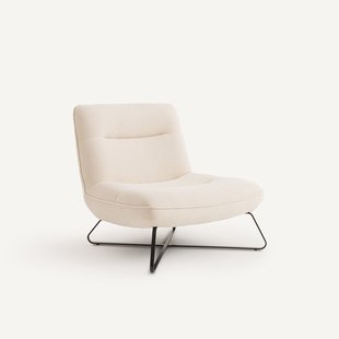 Fauteuil in chenille stof, HELMA