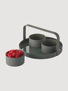 Dipschalen Clara met dienblad, 4-delig