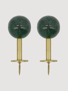 Handgemaakte metalen wandhaken Ball, 2-delig