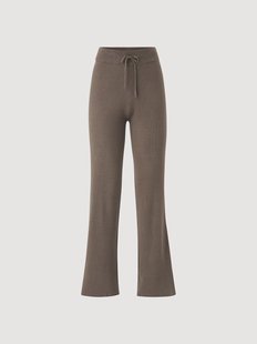 Geribde gebreide broek Studio