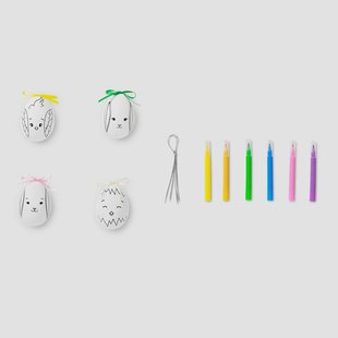 DIY decoratie-eieren met stiften