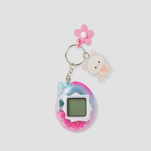 Sleutelhanger - digitaal huisdier met bedeltjes