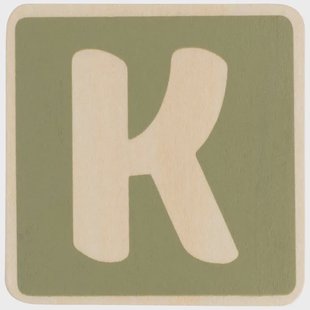 Prénatal houten namentrein letter K