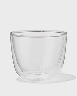 HEMA Mok 350ml borosilicaatglas dubbelwandig (transparant)