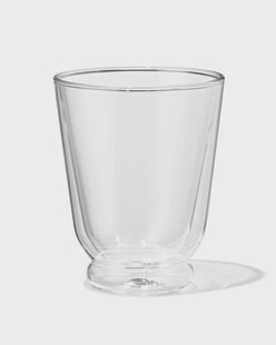HEMA Mok 330ml borosilicaatglas dubbelwandig (transparant)