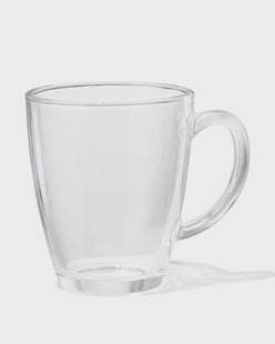 HEMA Mok 375ml glas (transparant)