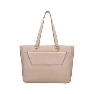 Lou Lou Essentiels Laptoptas  Dames Beige Leer