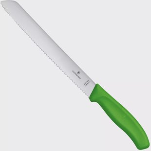 Victorinox SwissClassic 6.8636.21L4B Green, broodmes, 21 cm, groen