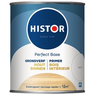 Histor Perfect Base Grondverf Hout Binnen Wit 750ml
