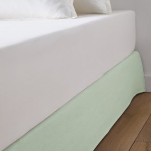 Effen bedrand in zuiver katoen Panama