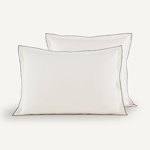 Kussensloop in gewassen voilekatoen, Gypse