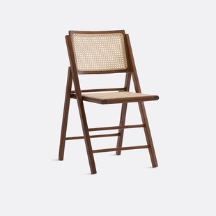 Opvouwbare stoel van beukenhout en riet, Rivia