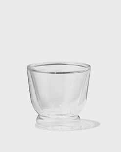 HEMA Espressomok 100ml borosilicaatglas dubbelwandig stapelbaar (transparant)