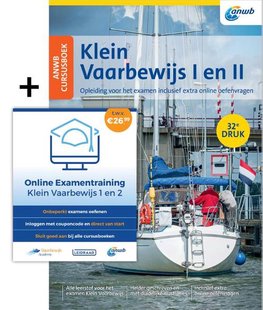 ANWB Cursusboek Klein Vaarbewijs I en II inclusief online examentraining