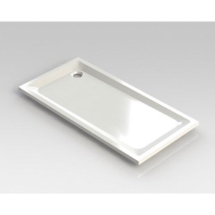 Nemo Spring Horus douchebak acryl 160x80x4.5cm afvoer D90 wit zonder potenstel dikte 4 mm 122016