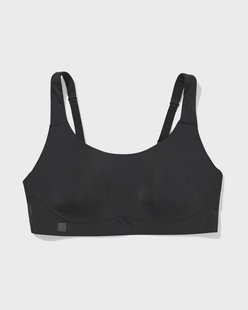 HEMA Voorgevormde sportbh zonder beugel medium support zwart (zwart)