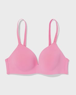 HEMA Voorgevormde bh zonder beugel micro roze (roze)