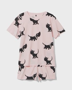 HEMA Takkie en Siepie damesshortama jersey lichtroze (lichtroze)