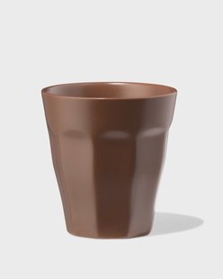 HEMA Mok 250ml Mirabeau aardewerk mat donkerbruin (donkerbruin)