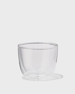 HEMA Espressomok 120ml borosilicaatglas dubbelwandig (transparant)
