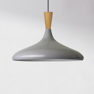 ROYALTECH Hanglamp Chris, grijs/wit, Ø 35 cm, metaal