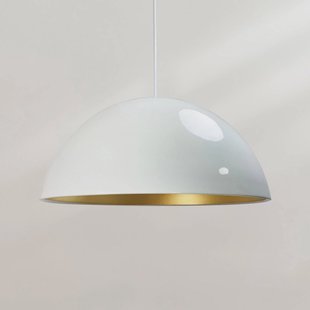 ROYALTECH Hanglamp Lipeo, wit/goud, Ø 50 cm, metaal, E27