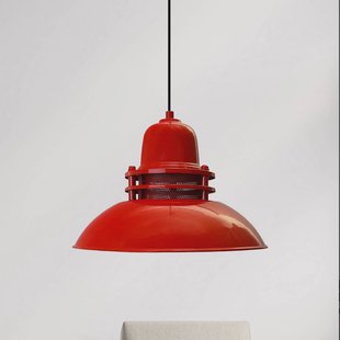 ROYALTECH Lorenz hanglamp, rood, Ø 34 cm, metaal, E27