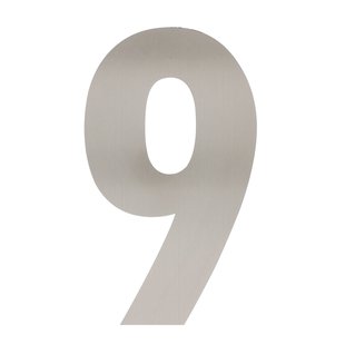 Intersteel Huisnummer 9 Xxl Hoogte 50cm Rvs Geborsteld