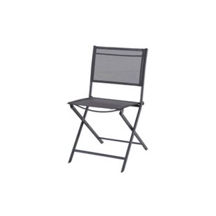 Central Park Tuinstoel Stacy Chai - Inklapbaar - Staal - Zwart